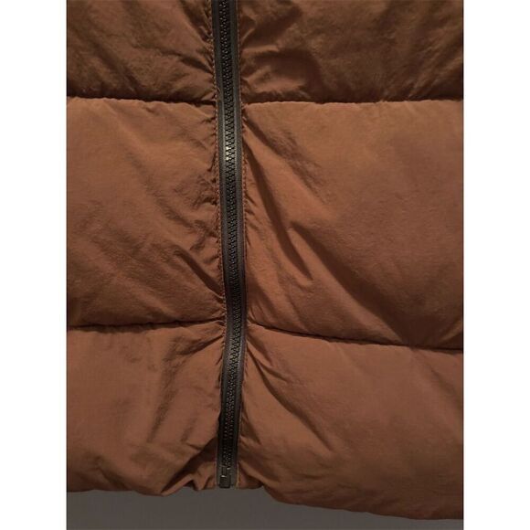 Cotton On Men's Brown Puffer Vest M Water-Repellent Winter Jacket - Picture 3 of 7